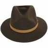 Brixton Hats Messer Wool Felt Fedora Hat - Brown/Beige