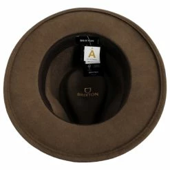Brixton Hats Messer Wool Felt Fedora Hat - Brown/Beige 7 Brixton Hats Messer Wool Felt Fedora Hat - Brown/Beige -Brixton Hats Shop 451907
