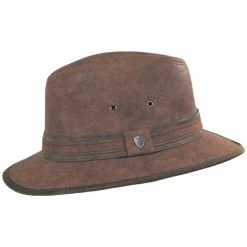 Dorfman-Pacific Cobra Vegan Leather Safari Fedora Hat 6 Dorfman-Pacific Cobra Vegan Leather Safari Fedora Hat -Brixton Hats Shop 455723