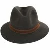 Borsalino Traveler Fur Felt Fedora Safari Hat -Brixton Hats Shop 455823