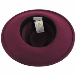 Brixton Hats Joanna Packable Wool Felt Fedora Hat - Wine -Brixton Hats Shop 455952