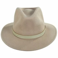 Brixton Hats Messer Wool Felt Fedora Hat - Fawn