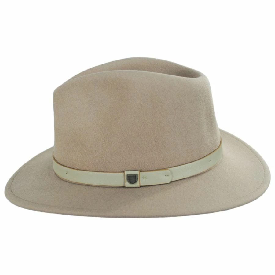 Brixton Hats Messer Wool Felt Fedora Hat - Fawn 4 Brixton Hats Messer Wool Felt Fedora Hat - Fawn - Image 2