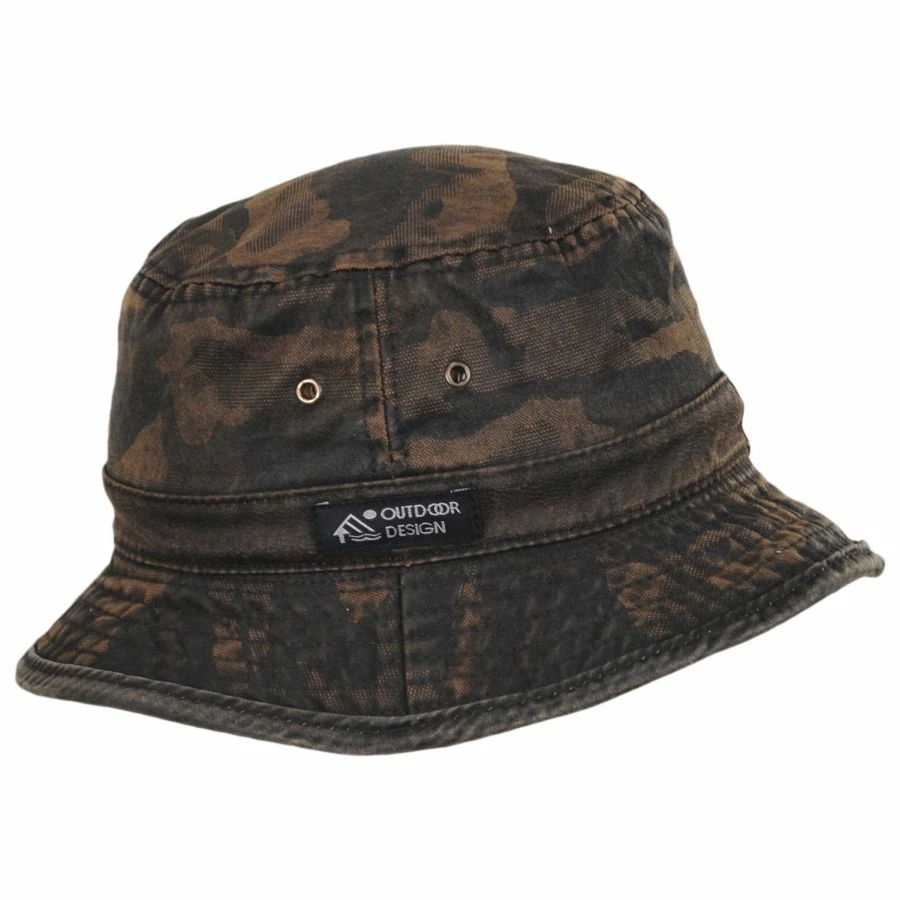 Dorfman Pacific Company Hawkeye Reversible Cotton Bucket Hat 4 Dorfman Pacific Company Hawkeye Reversible Cotton Bucket Hat - Image 2