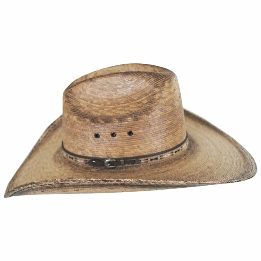 Justin Hats Bent Rail Trail Palm Straw Gus Western Hat 4 Justin Hats Bent Rail Trail Palm Straw Gus Western Hat - Image 2