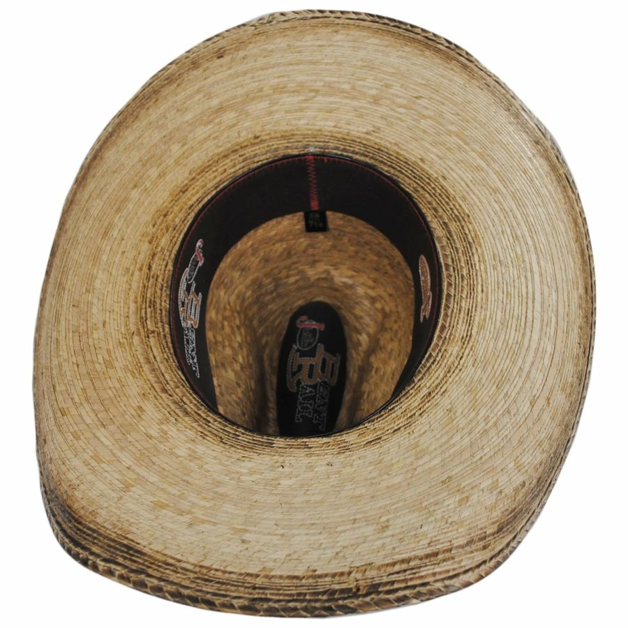 Justin Hats Bent Rail Trail Palm Straw Gus Western Hat 5 Justin Hats Bent Rail Trail Palm Straw Gus Western Hat - Image 3
