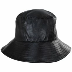Scala Sylvie Vegan Leather Bucket Hat
