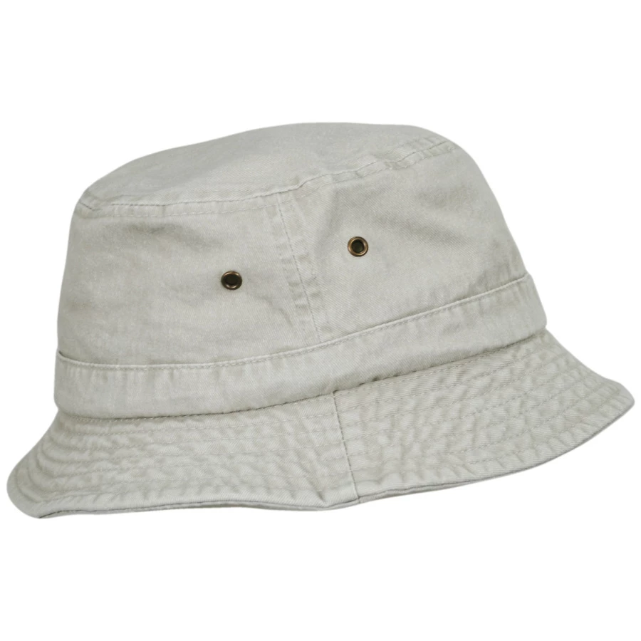 Village Hat Shop VHS Cotton Bucket Hat - Putty 4 Village Hat Shop VHS Cotton Bucket Hat - Putty - Image 2