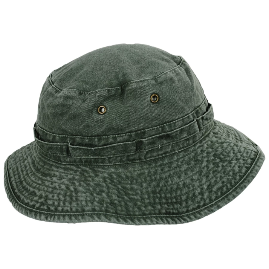 Village Hat Shop VHS Cotton Booney Hat - Olive 4 Village Hat Shop VHS Cotton Booney Hat - Olive - Image 2