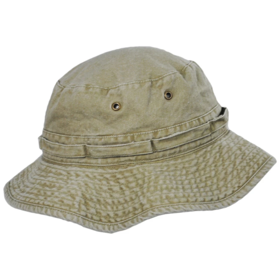 Village Hat Shop VHS Cotton Booney Hat - Khaki 4 Village Hat Shop VHS Cotton Booney Hat - Khaki - Image 2