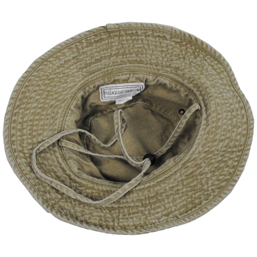 Village Hat Shop VHS Cotton Booney Hat - Khaki 5 Village Hat Shop VHS Cotton Booney Hat - Khaki - Image 3