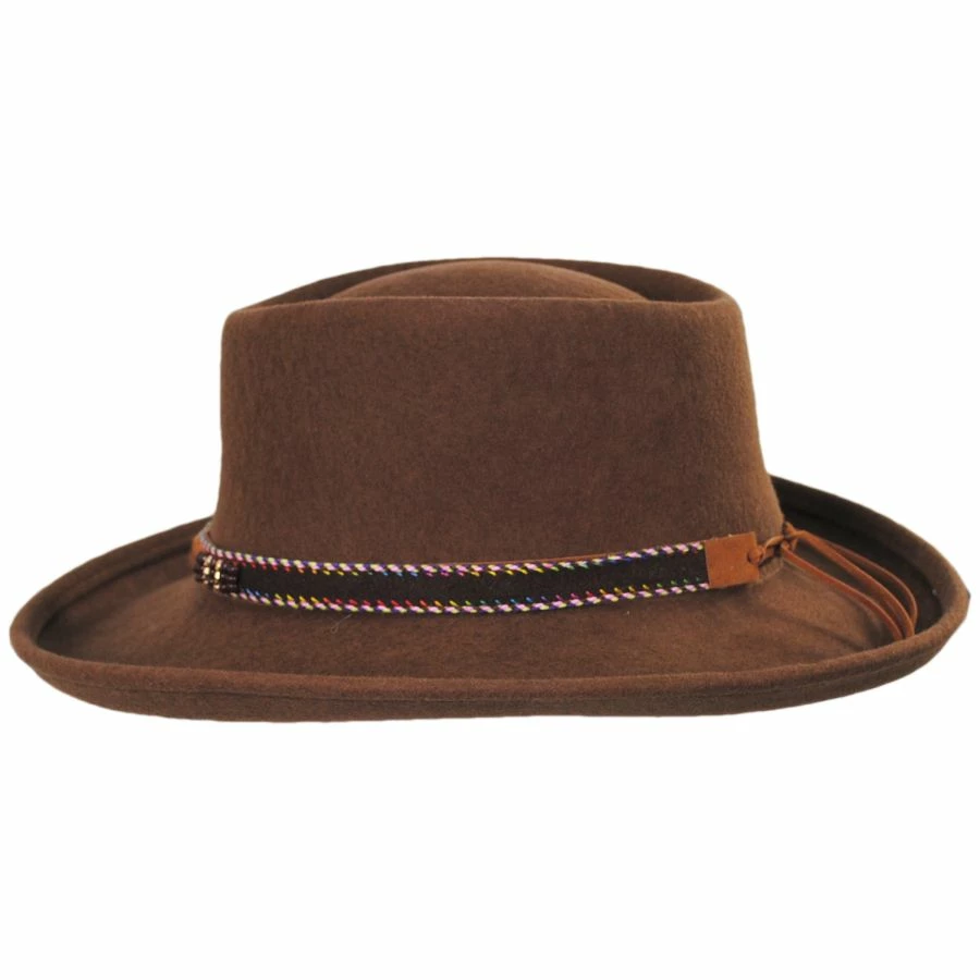 Toucan Collection Belted Southwest Wool Felt Gambler Hat 4 Toucan Collection Belted Southwest Wool Felt Gambler Hat - Image 2