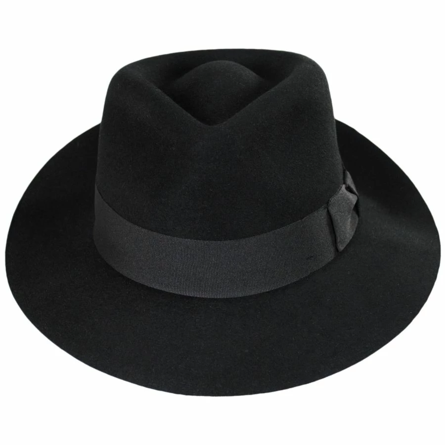 Jaxon Hats Fur Felt C-Crown Fedora Hat 3 Jaxon Hats Fur Felt C-Crown Fedora Hat