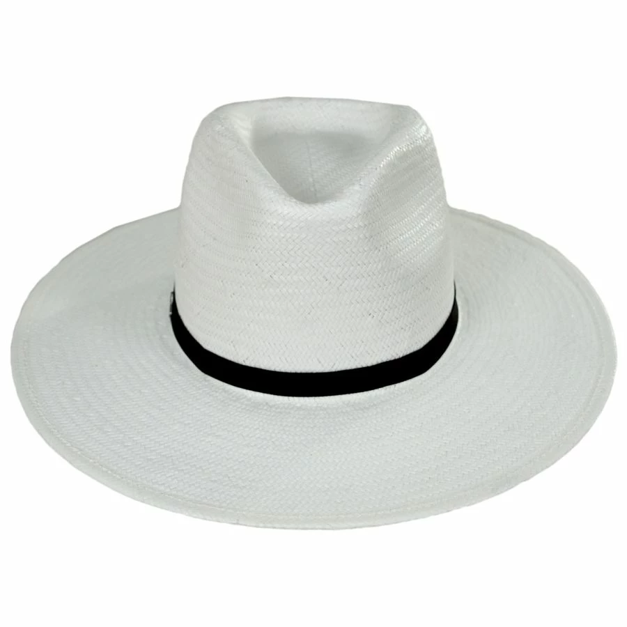 Biltmore Vintage Couture Fine Line Toyo Straw Fedora Hat 3 Biltmore Vintage Couture Fine Line Toyo Straw Fedora Hat