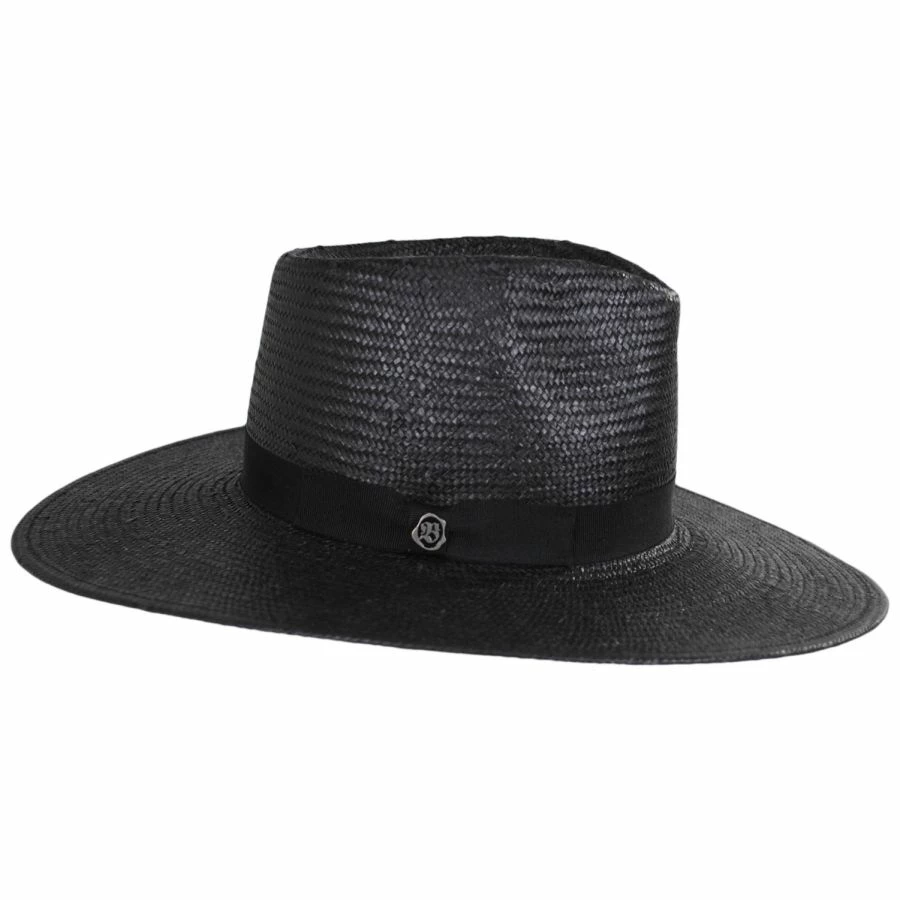 Biltmore Vintage Couture Carolina Toyo Straw Fedora Hat 4 Biltmore Vintage Couture Carolina Toyo Straw Fedora Hat - Image 2