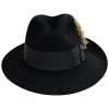 Stetson Temple Fur Felt Fedora Hat
