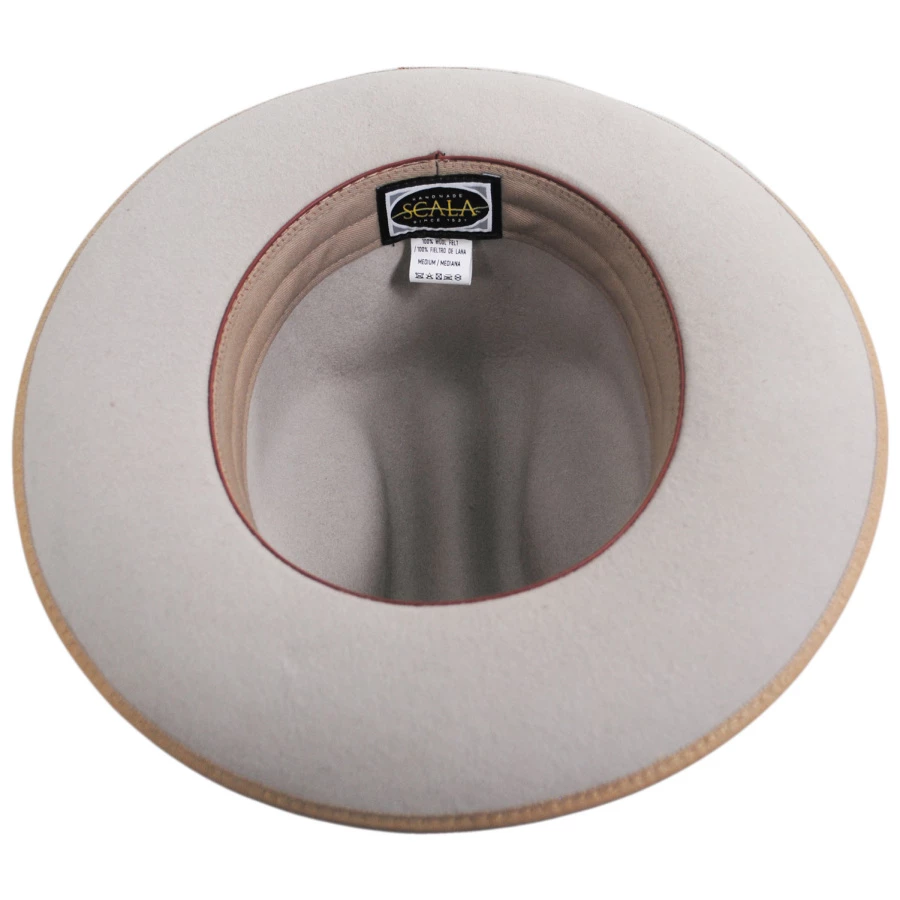 Scala Zamora Wool Felt Cattleman Western Hat - Silverbelly 5 Scala Zamora Wool Felt Cattleman Western Hat - Silverbelly - Image 3
