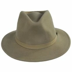 Brixton Hats Messer Packable Wool Felt Fedora Hat - Sand