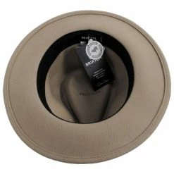 Brixton Hats Messer Packable Wool Felt Fedora Hat - Sand 7 Brixton Hats Messer Packable Wool Felt Fedora Hat - Sand -Brixton Hats Shop 461186
