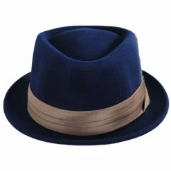 Brixton Hats Stout Wool Felt Diamond Crown Fedora Hat