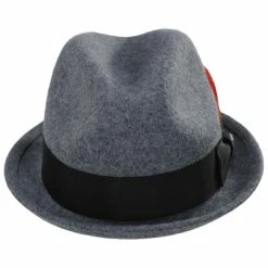 Brixton Hats Gain Wool Felt Fedora Hat - Dark Gray