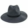 Brixton Hats Field Proper Wool Felt Fedora Hat - Dark Gray -Brixton Hats Shop 462194