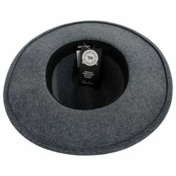 Brixton Hats Field Proper Wool Felt Fedora Hat - Dark Gray -Brixton Hats Shop 462200