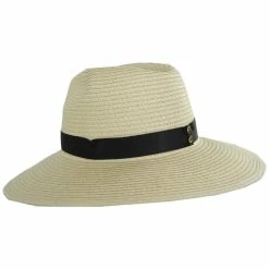 Nikki Beach Andi Toyo Braid Fedora Hat -Brixton Hats Shop 463176