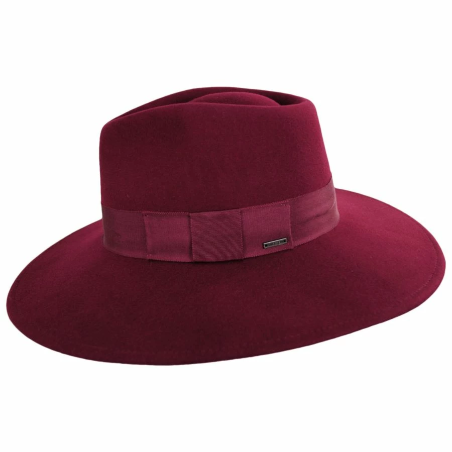Brixton Hats Joanna Wool Felt Fedora Hat 4 Brixton Hats Joanna Wool Felt Fedora Hat - Image 2