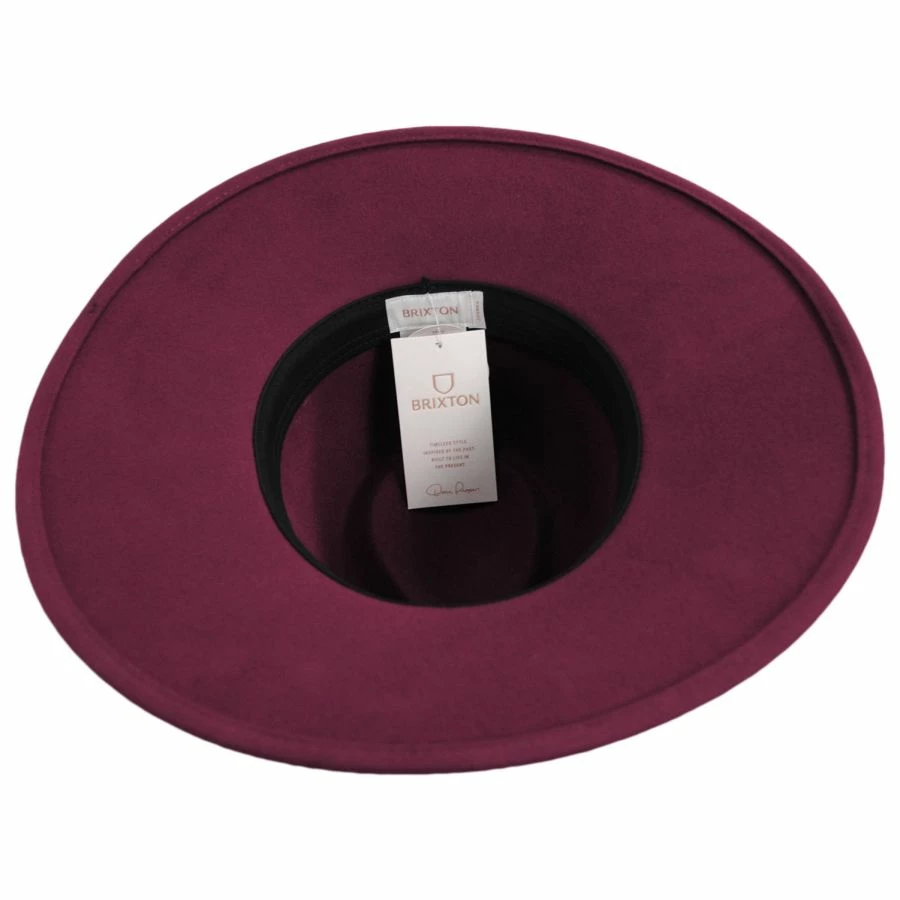 Brixton Hats Joanna Wool Felt Fedora Hat 5 Brixton Hats Joanna Wool Felt Fedora Hat - Image 3