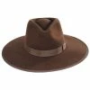 Brixton Hats Jo Wool Felt Rancher Fedora Hat -Brixton Hats Shop 463499