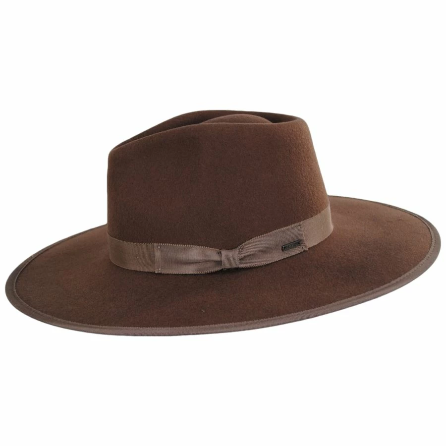 Brixton Hats Jo Wool Felt Rancher Fedora Hat 4 Brixton Hats Jo Wool Felt Rancher Fedora Hat - Image 2