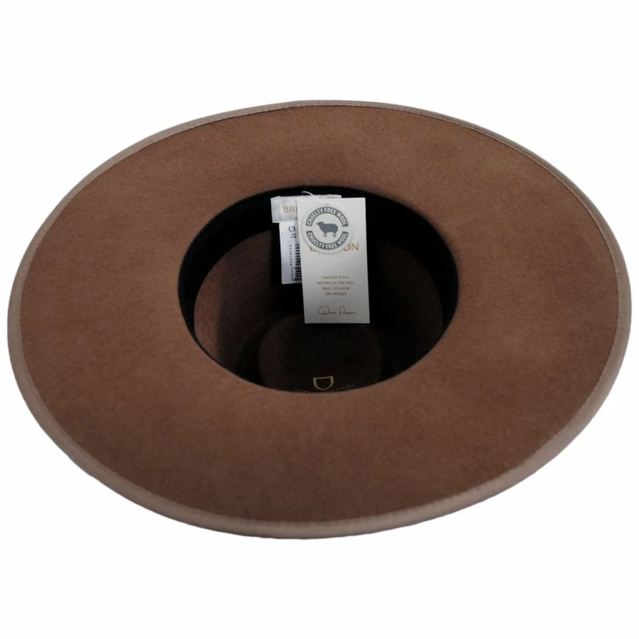 Brixton Hats Jo Wool Felt Rancher Fedora Hat 5 Brixton Hats Jo Wool Felt Rancher Fedora Hat - Image 3