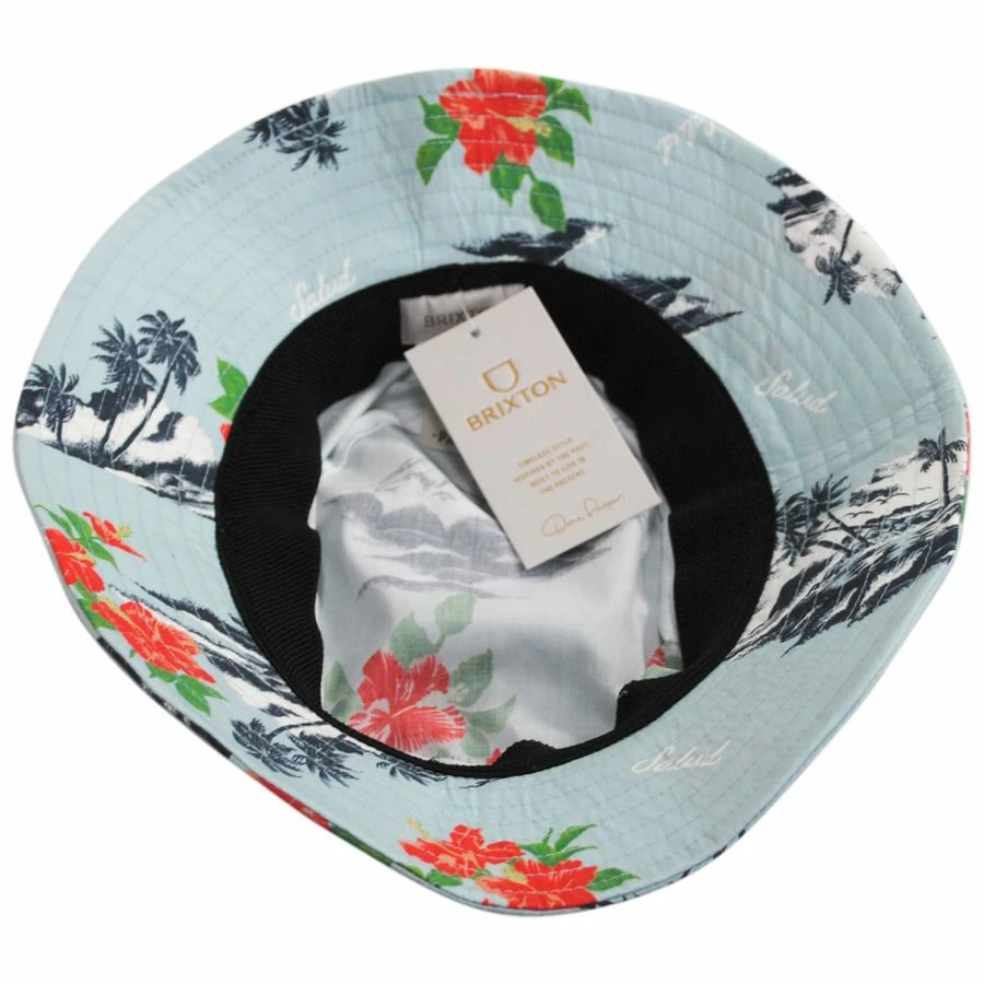 Brixton Hats Petra Luau Print Packable Bucket Hat 5 Brixton Hats Petra Luau Print Packable Bucket Hat - Image 3