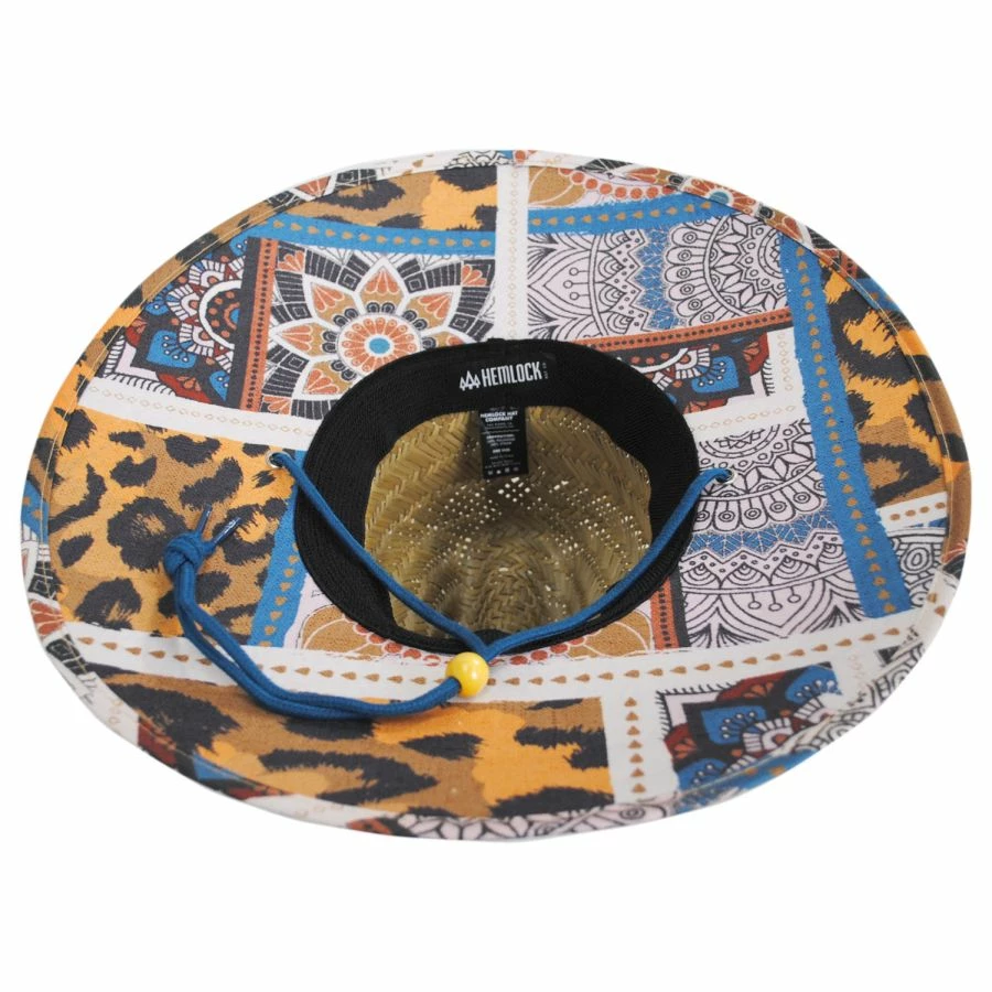 Hemlock Hat Co Bazaar Rush Straw Lifeguard Hat 5 Hemlock Hat Co Bazaar Rush Straw Lifeguard Hat - Image 3