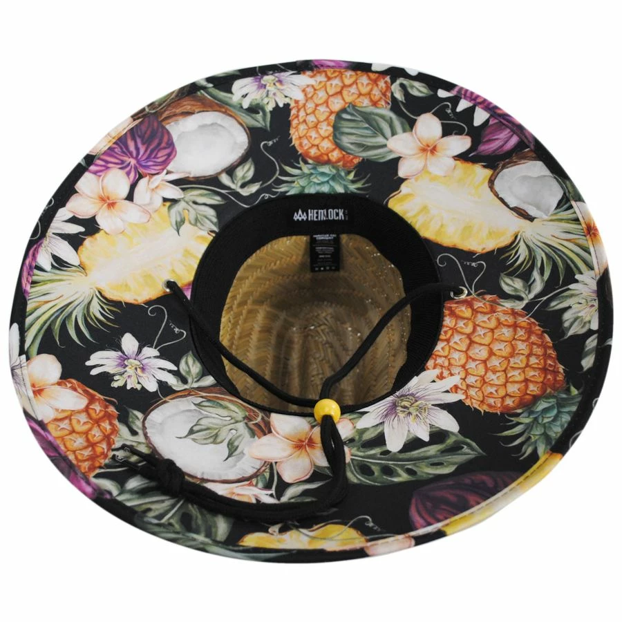 Hemlock Hat Co Nightcap Rush Straw Lifeguard Hat 5 Hemlock Hat Co Nightcap Rush Straw Lifeguard Hat - Image 3