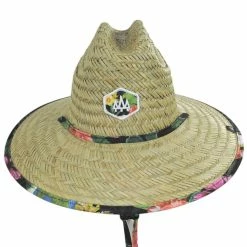 Hemlock Hat Co Kids' Turks Rush Straw Lifeguard Hat