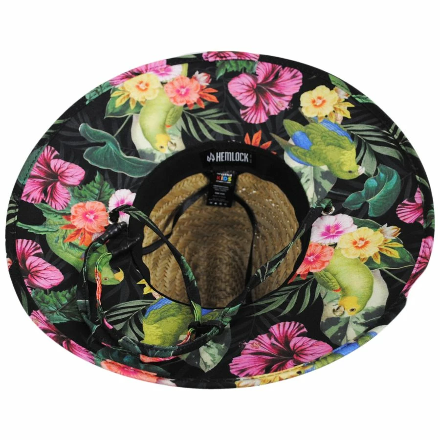 Hemlock Hat Co Kids' Turks Rush Straw Lifeguard Hat 5 Hemlock Hat Co Kids' Turks Rush Straw Lifeguard Hat - Image 3