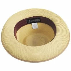 Stacy Adams Pacetti Polybraid Toyo Straw Fedora Hat -Brixton Hats Shop 465327
