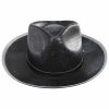 Stacy Adams Ritz Distressed Toyo Straw Fedora Hat