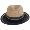 Stacy Adams Rodano Poly Braid Two Tone Fedora Hat