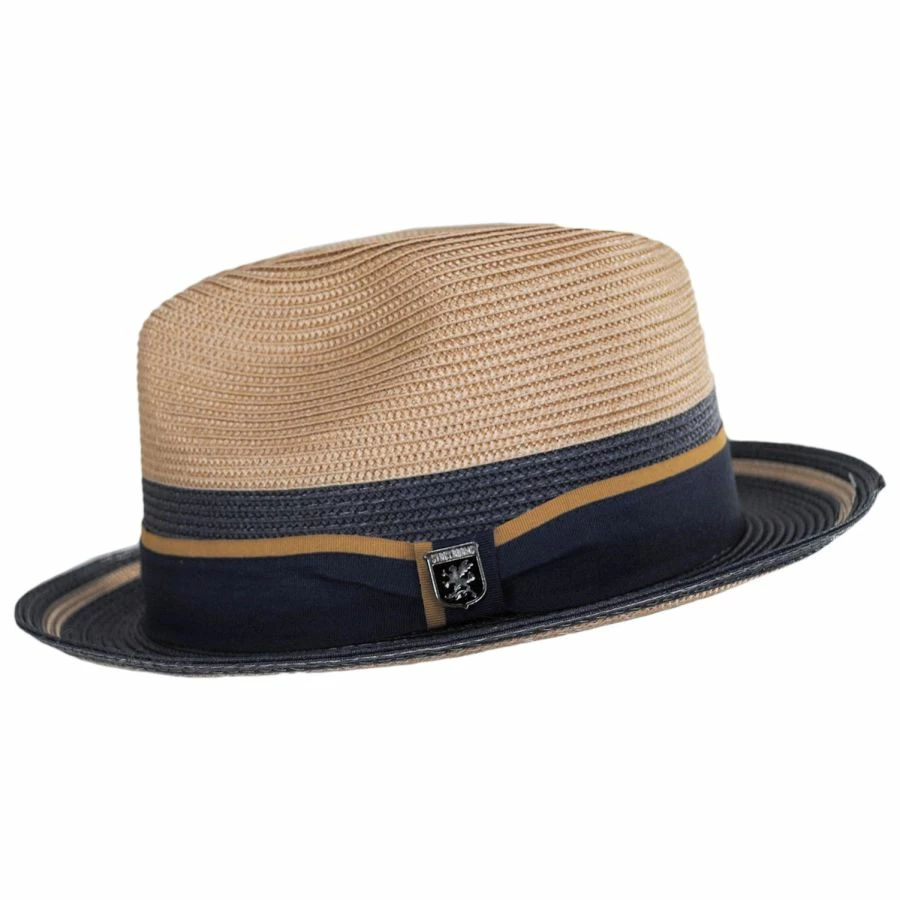 Stacy Adams Rodano Poly Braid Two Tone Fedora Hat 4 Stacy Adams Rodano Poly Braid Two Tone Fedora Hat - Image 2