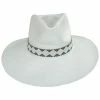 Nikki Beach Gianna Shantung Straw Fedora Hat