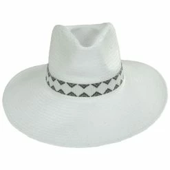 Nikki Beach Gianna Shantung Straw Fedora Hat