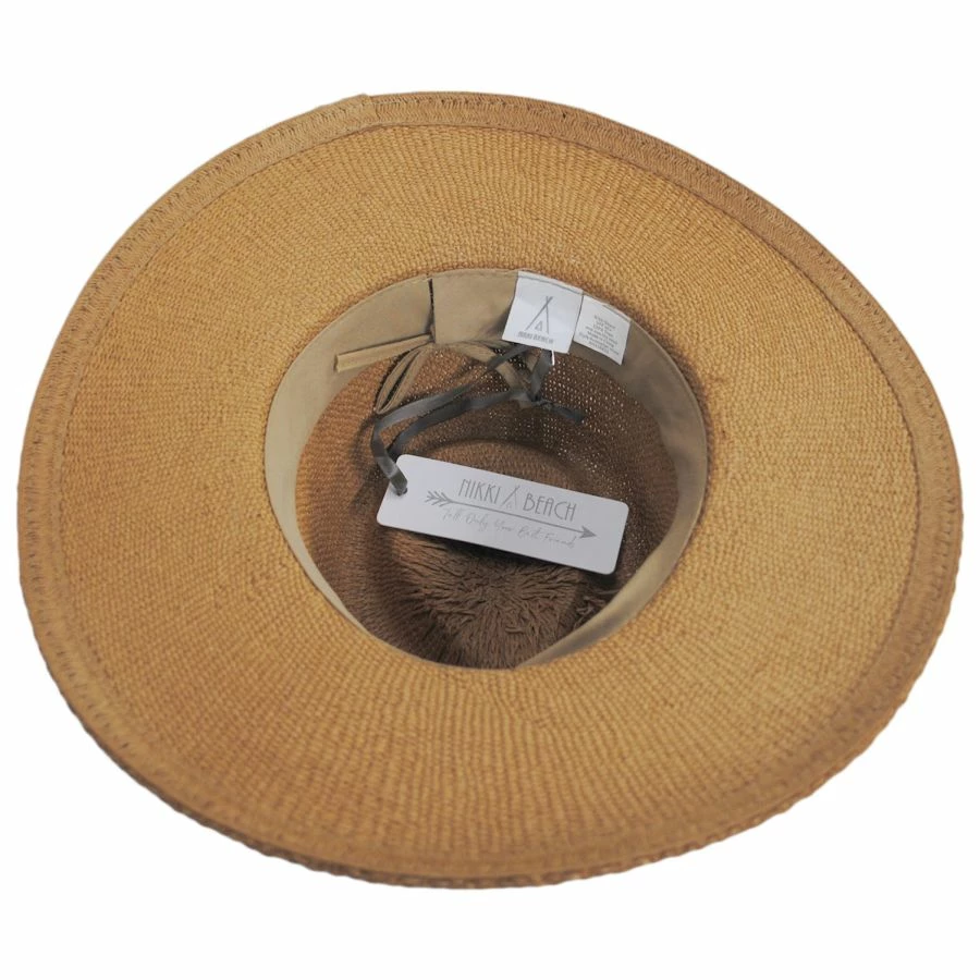 Nikki Beach La Paz Toyo Straw Rancher Fedora Hat 5 Nikki Beach La Paz Toyo Straw Rancher Fedora Hat - Image 3