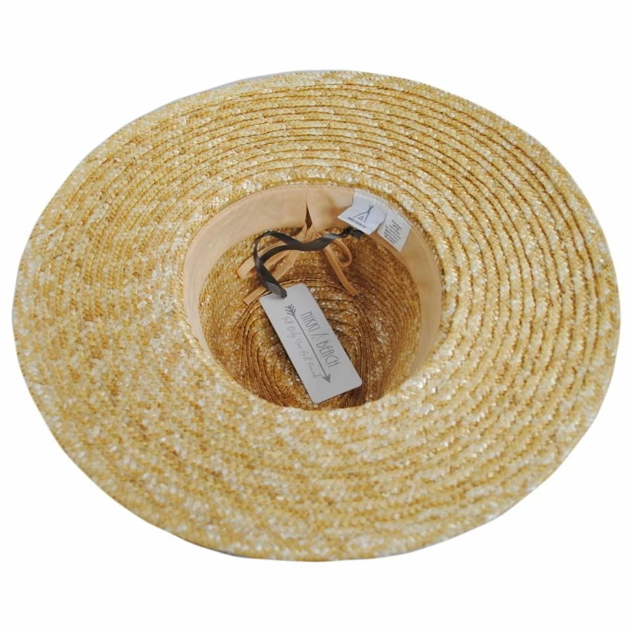 Nikki Beach Mykonos Milan Straw Rancher Fedora Hat 5 Nikki Beach Mykonos Milan Straw Rancher Fedora Hat - Image 3