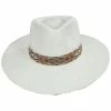 Nikki Beach Talia Toyo Straw Rancher Fedora Hat -Brixton Hats Shop 467513