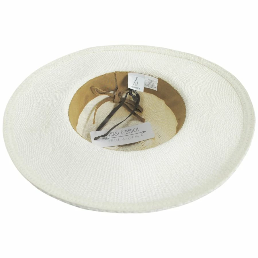 Nikki Beach Sahara Toyo Straw Fedora Hat 5 Nikki Beach Sahara Toyo Straw Fedora Hat - Image 3