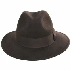 Indiana Jones Officially Licensed Crushable Wool Felt Safari Fedora Hat