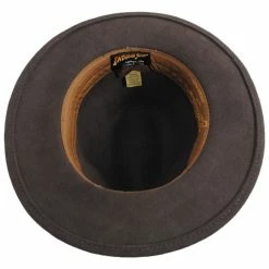 Indiana Jones Officially Licensed Crushable Wool Felt Safari Fedora Hat -Brixton Hats Shop 467717
